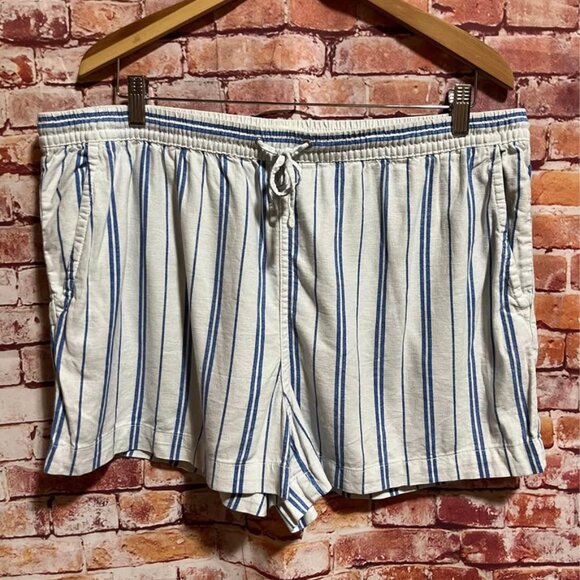 H & M cotton shorts with drawstring waistband. Size XL. - Picture 1 of 3